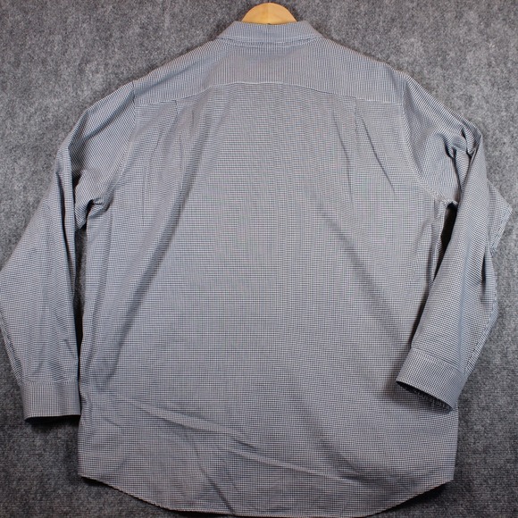 L.L.Bean Shirt Men L Blue Button Down Checkered Pocket Regular Fit Cotton #AB562 - Picture 5 of 5